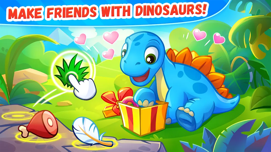 Dinosaur games for kids age 2  [МОД Много денег] Screenshot 4