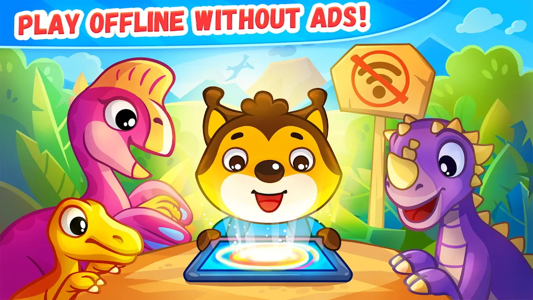 Dinosaur games for kids age 2  [МОД Много денег] Screenshot 5