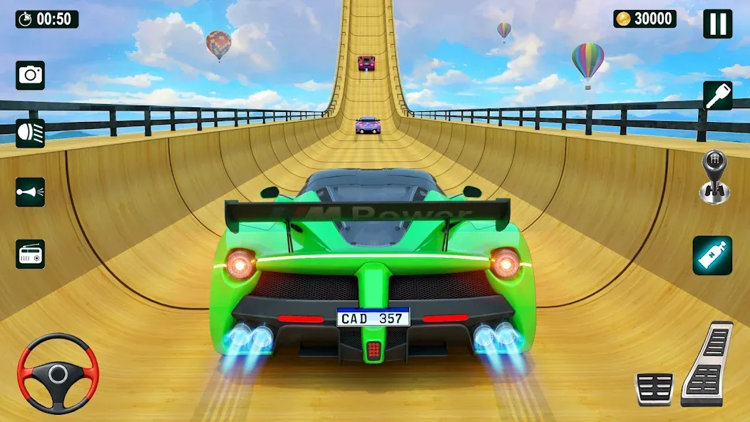 GT Car Stunt 3D: Ramp Car Game  [МОД Много денег] Screenshot 1