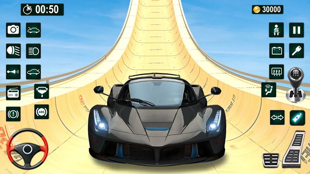 GT Car Stunt 3D: Ramp Car Game  [МОД Много денег] Screenshot 2