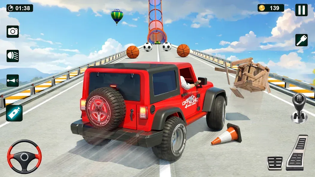 GT Car Stunt 3D: Ramp Car Game  [МОД Много денег] Screenshot 3