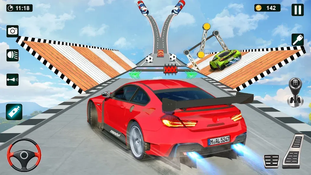 GT Car Stunt 3D: Ramp Car Game  [МОД Много денег] Screenshot 4