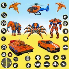 Взлом Spider Mech Wars - Robot Game  [МОД Unlocked] - последняя версия apk на Андроид