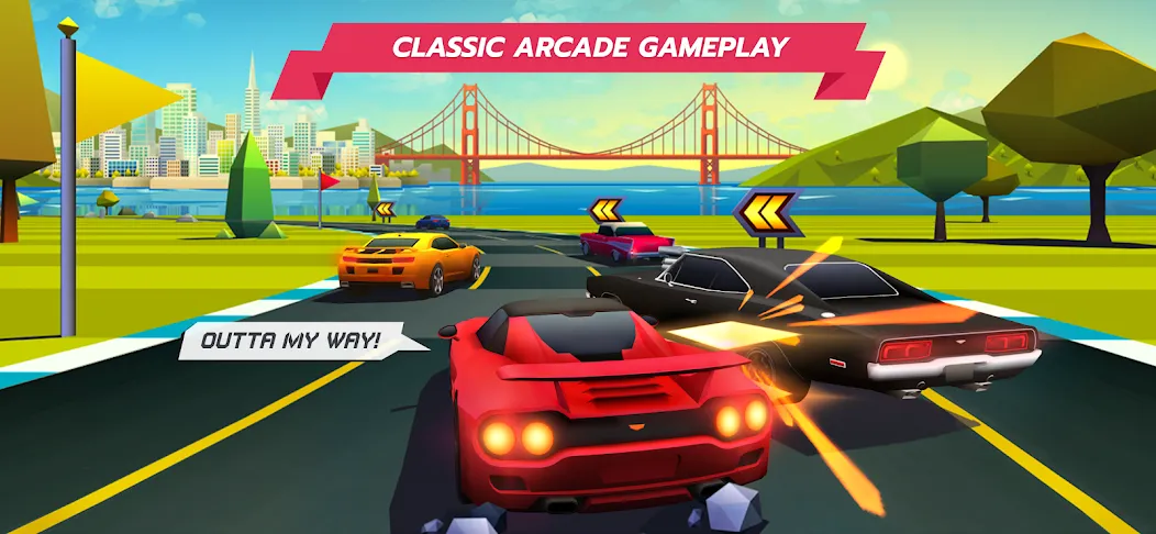 Horizon Chase – Arcade Racing (Хорайзон Чейс)  [МОД Много денег] Screenshot 1