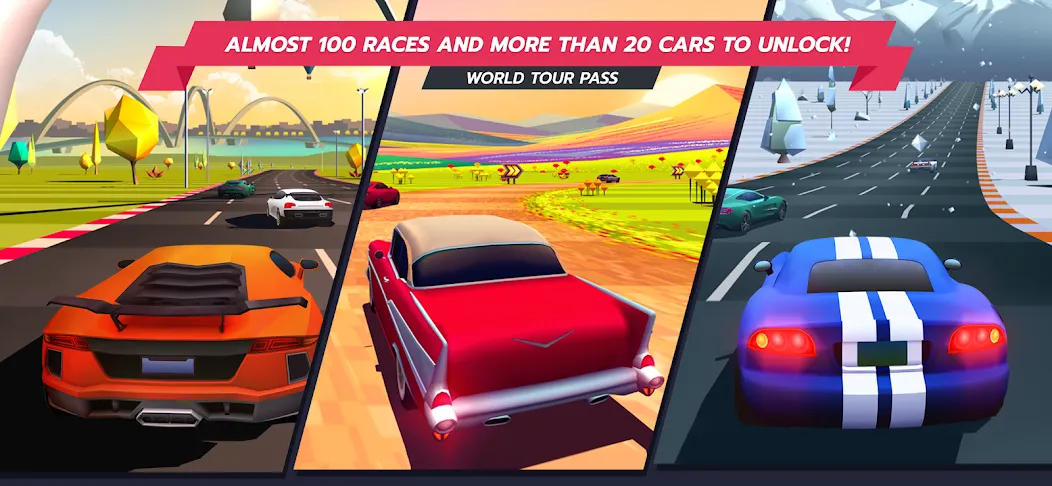 Horizon Chase – Arcade Racing (Хорайзон Чейс)  [МОД Много денег] Screenshot 2