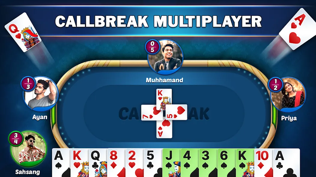 Callbreak Star - Card Game (Коллбрик Стар)  [МОД Unlimited Money] Screenshot 1