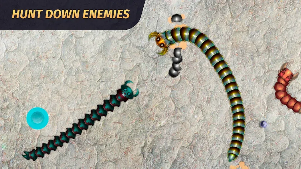 Worm.io - Gusanos Battle  [МОД Menu] Screenshot 2