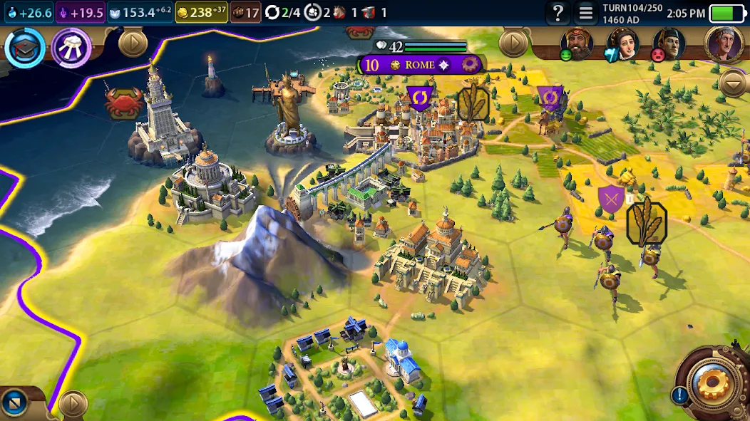 Civilization VI - Build A City (Цивилизация )  [МОД Бесконечные деньги] Screenshot 1