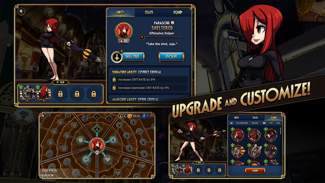 Skullgirls: Fighting RPG (Скулгрлз)  [МОД Mega Pack] Screenshot 4