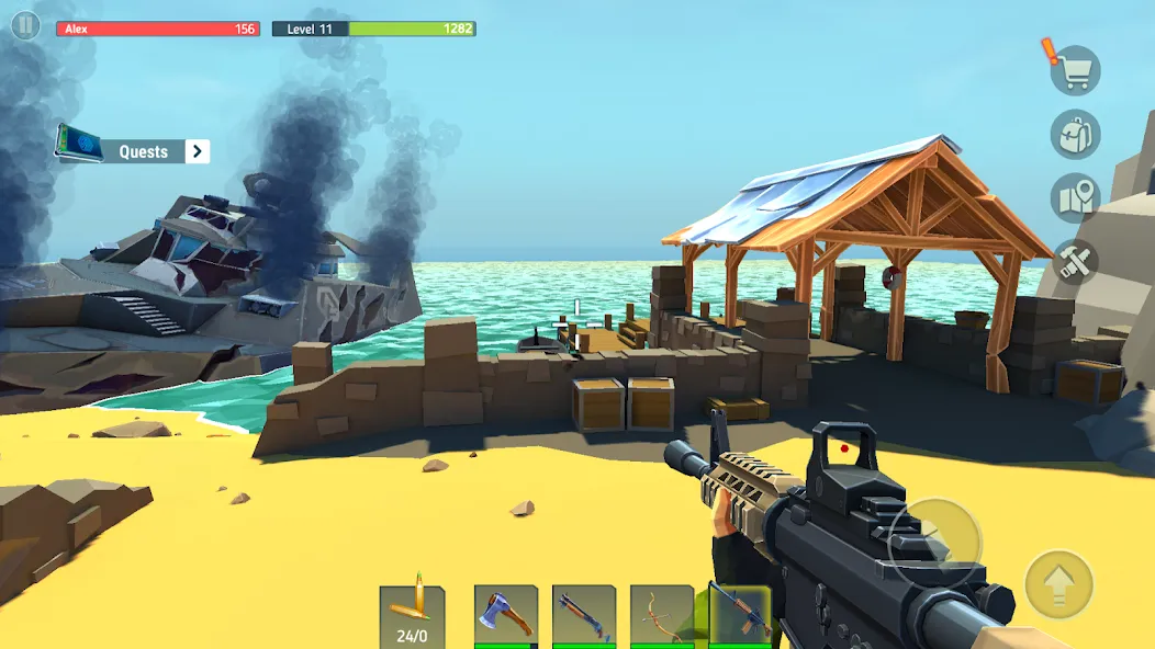 TEGRA: Zombie survival island (Тегра)  [МОД Бесконечные деньги] Screenshot 2