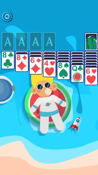 Solitaire Space™ (Солярис Спейс)  [МОД Много монет] Screenshot 1