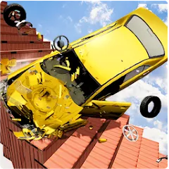 Взлом Beam Drive Crash Death Stair C (Бим Драйв Краш Дэт Стэр С)  [МОД Бесконечные деньги] - стабильная версия apk на Андроид