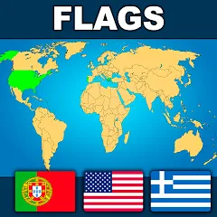 Скачать взломанную Geography: Flags Quiz Game  [МОД Все открыто] - полная версия apk на Андроид