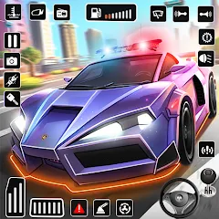 Скачать взлом Police Car Kids Driving Game (Кидс Полис Геймс)  [МОД Все открыто] - стабильная версия apk на Андроид
