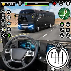 Взлом Bus Driving School : Bus Games  [МОД Все открыто] - полная версия apk на Андроид