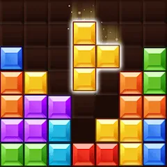 Скачать взломанную Block Gems: Block Puzzle Games (Блок драгоценные камни)  [МОД Unlimited Money] - последняя версия apk на Андроид