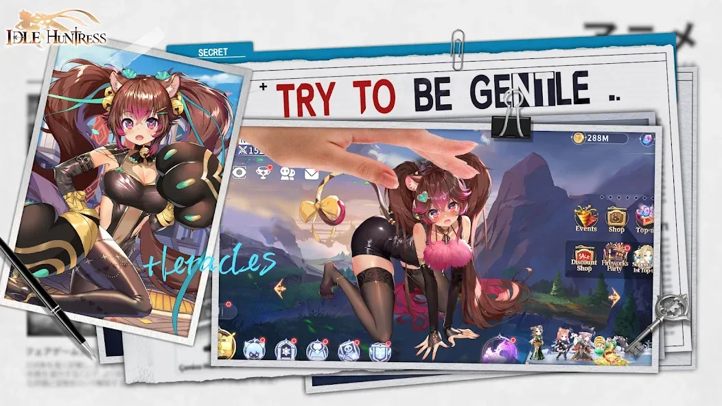 Idle Huntress: Girl's Land EU (Айдл Хантресс)  [МОД Unlimited Money] Screenshot 5