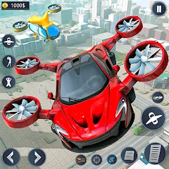 Взломанная Flying Car Robot Game Car Game  [МОД Много денег] - последняя версия apk на Андроид