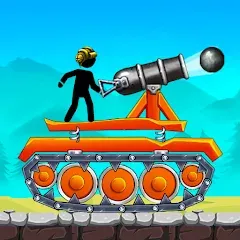 Скачать взломанную The Tank: Stick pocket hill (Зе Тенк)  [МОД Все открыто] - последняя версия apk на Андроид