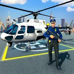 Взломанная Police Helicopter Chase Game  [МОД Unlocked] - последняя версия apk на Андроид