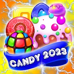 Скачать взломанную Candy 2024-Candy Match 3 Game (Кэнди 2023)  [МОД Все открыто] - стабильная версия apk на Андроид
