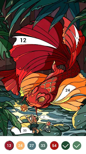 Casual Color - Color by Number  [МОД Все открыто] Screenshot 5