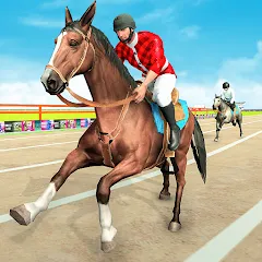 Взлом Mounted Horse Racing Games  [МОД Много монет] - стабильная версия apk на Андроид
