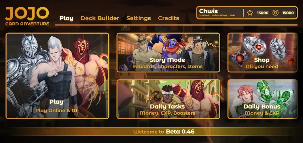 JOJO: Card Adventure－TCG & CCG (Джоджо)  [МОД Menu] Screenshot 3