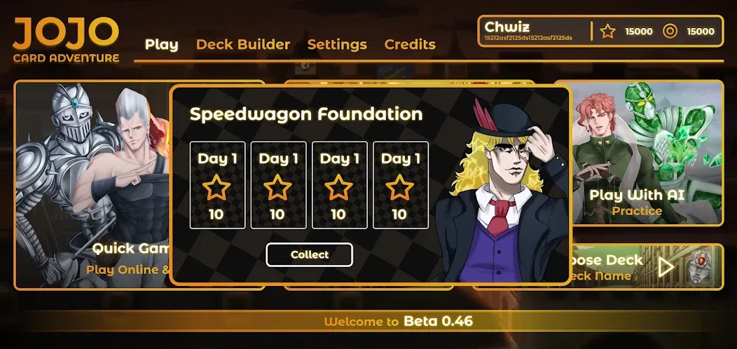 JOJO: Card Adventure－TCG & CCG (Джоджо)  [МОД Menu] Screenshot 4