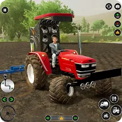 Взломанная US Tractor Farming Games 3d  [МОД Menu] - последняя версия apk на Андроид
