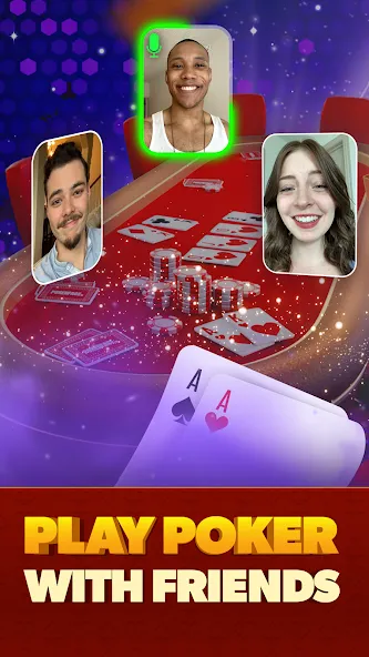 Poker Face: Texas Holdem Poker (Покер Фейс)  [МОД Бесконечные деньги] Screenshot 1