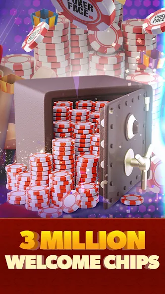 Poker Face: Texas Holdem Poker (Покер Фейс)  [МОД Бесконечные деньги] Screenshot 2