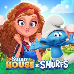 Скачать взлом Merge Manor x The Smurf Collab (Мердж Манор)  [МОД Много денег] - последняя версия apk на Андроид