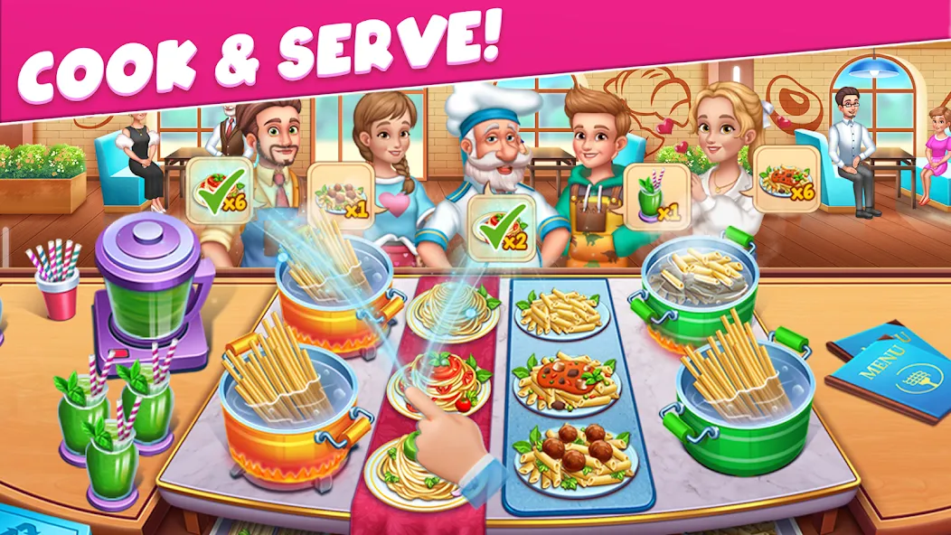 Cooking Taste Restaurant Games  [МОД Много денег] Screenshot 3