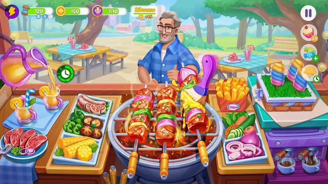 Cooking Town - Restaurant Game (Кукинг Таун)  [МОД Много монет] Screenshot 1