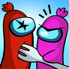 Скачать взломанную Sausage Wars.io  [МОД Бесконечные деньги] - полная версия apk на Андроид