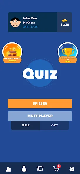 Super Quiz - Wissens Deutsch (упер квиз)  [МОД Unlimited Money] Screenshot 1