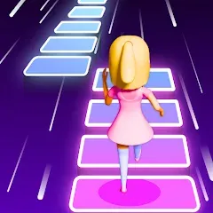 Взломанная Melody Run - Cute Popcat Music (Мелодия Ран)  [МОД Бесконечные монеты] - полная версия apk на Андроид