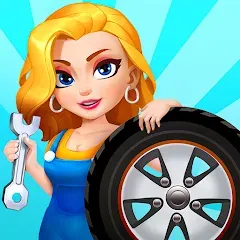 Взлом Car Fix Inc - Mechanic Garage (Кар Фикс Инк)  [МОД Много монет] - последняя версия apk на Андроид