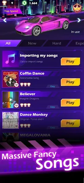 Beat Racing (Бит Рейсинг)  [МОД Меню] Screenshot 1