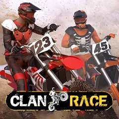 Скачать взломанную Clan Race: PVP Motocross races (Клан Рейс)  [МОД Unlocked] - стабильная версия apk на Андроид