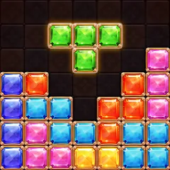 Взломанная Puzzle Block Jewels (Пазл Блок Драгоценности)  [МОД Все открыто] - стабильная версия apk на Андроид