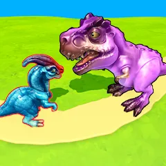 Скачать взломанную Dino Merge (Дино Мердж)  [МОД Много монет] - полная версия apk на Андроид