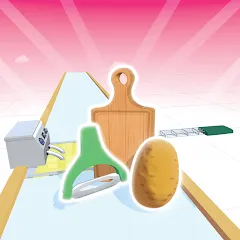 Скачать взломанную Potato Rush (Потейто Раш)  [МОД Menu] - стабильная версия apk на Андроид