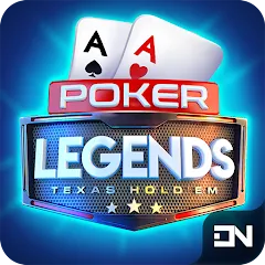 Скачать взломанную Poker Legends - Texas Hold'em (Покер Легенды)  [МОД Все открыто] - последняя версия apk на Андроид