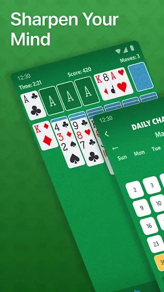 Solitaire - Classic Card Game (Солитер)  [МОД Unlimited Money] Screenshot 2