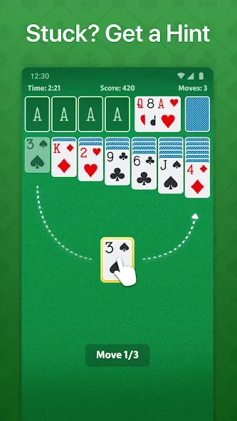 Solitaire - Classic Card Game (Солитер)  [МОД Unlimited Money] Screenshot 4