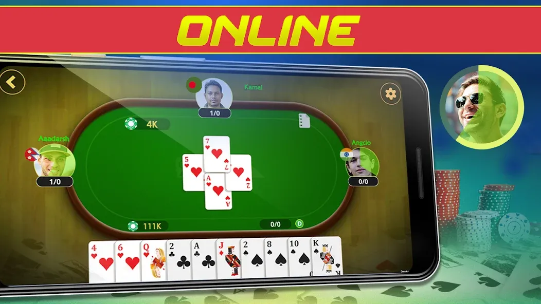 Call Bridge Card Game - Spades (Карточная игра Колл Бридж)  [МОД Mega Pack] Screenshot 2