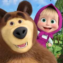 Взломанная Masha and the Bear Educational  [МОД Unlocked] - последняя версия apk на Андроид