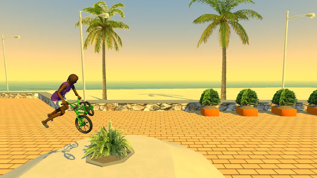 Street Lines: BMX (Стрит Лайнз)  [МОД Бесконечные монеты] Screenshot 1
